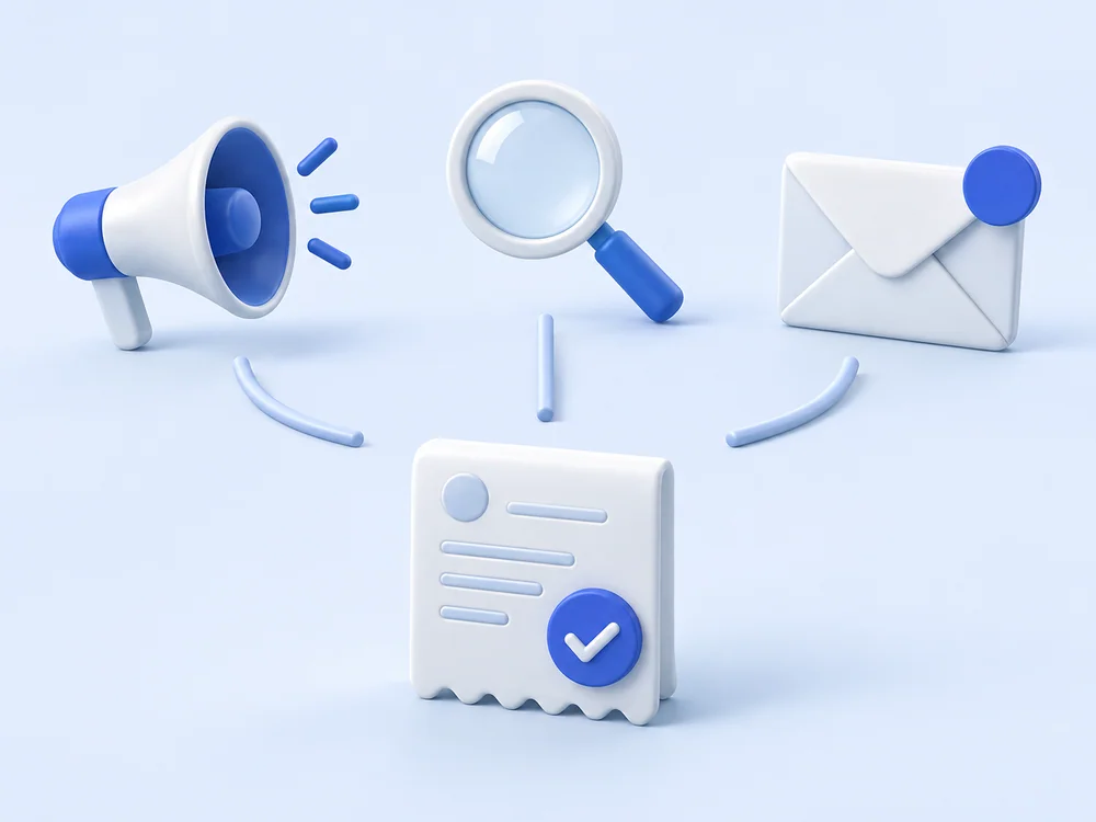 Canais desconectados do registro da venda.